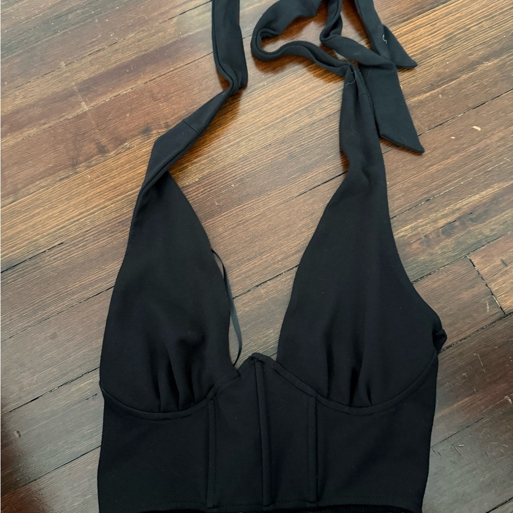 Forever 21 Black Halter Tank Top